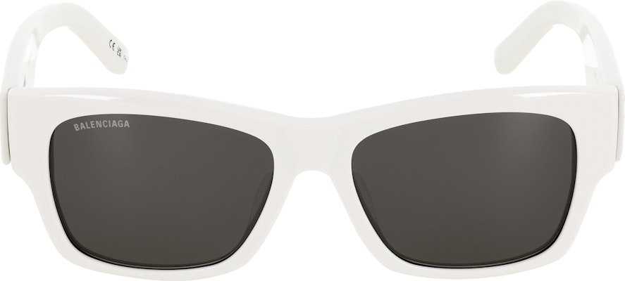 Balenciaga 角度徽標白色太陽眼鏡 情侶款式 男女通用 BB0262SA-003 Lookbook Balenciaga 角度徽標白色太陽眼鏡 情侶款式 男女通用 BB0262SA-003