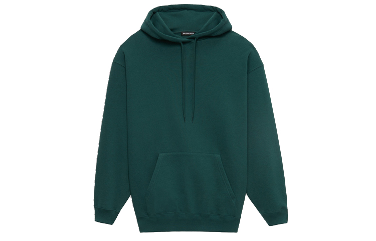 Lookbook Balenciaga Logo Back Print Green Hoodie Relaxed Fit 570811THV793230