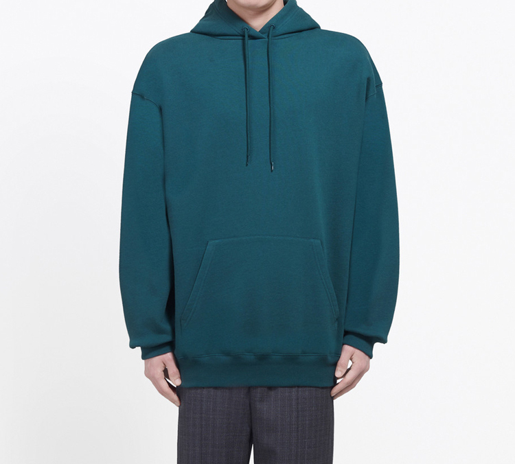 Purchase Balenciaga Logo Back Print Green Hoodie Relaxed Fit 570811THV793230