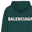 Sizing Balenciaga Logo Back Print Green Hoodie Relaxed Fit 570811THV793230