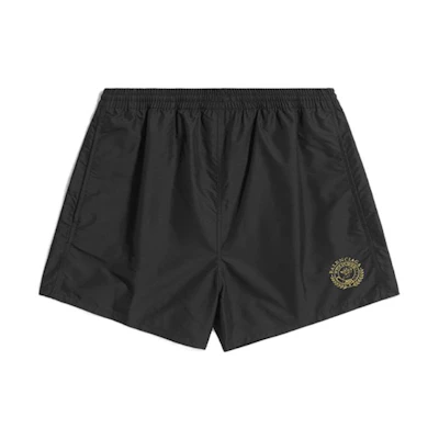 Balenciaga Logo Black Straight Fit Casual Shorts Regular Fit. 7040384C3B91080