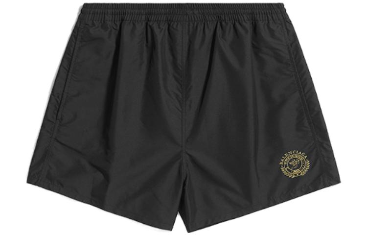 Order Balenciaga Logo Black Straight Fit Casual Shorts  Regular Fit. 7040384C3B91080