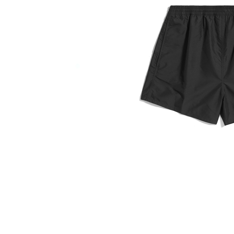 Shop Balenciaga Logo Black Straight Fit Casual Shorts  Regular Fit. 7040384C3B91080