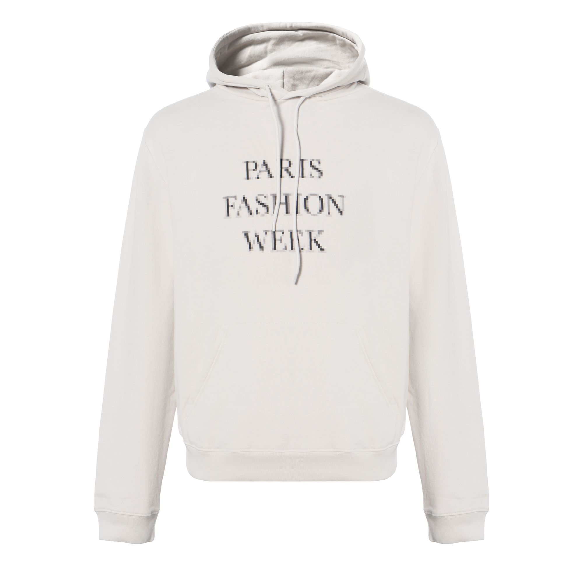 Balenciaga Logo Blur Slogan Print Hoodie Beige 657034TKV852984
