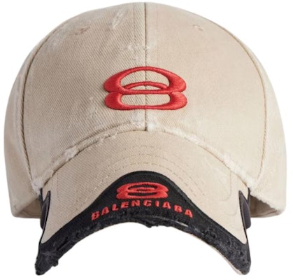 Topi Besbol Balenciaga Logo Beige Lelaki Kapas Poliester. 808790410B22874 Order Topi Besbol Balenciaga Logo Beige Lelaki Kapas Poliester. 808790410B22874