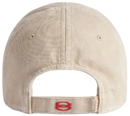 Topi Besbol Balenciaga Logo Beige Lelaki Kapas Poliester. 808790410B22874 Shop Topi Besbol Balenciaga Logo Beige Lelaki Kapas Poliester. 808790410B22874