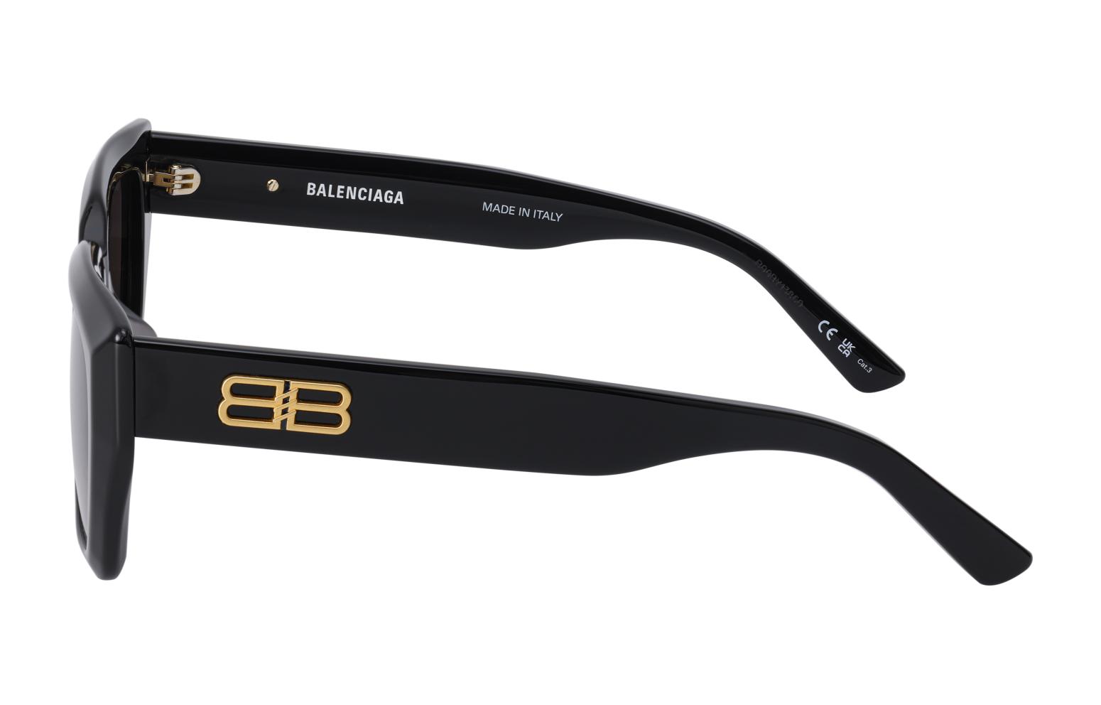 Shop バレンシアガ ロゴ クラシック スクエア サングラス ユニセックス おしゃれフレーム 度付き対応 BB0272SA001