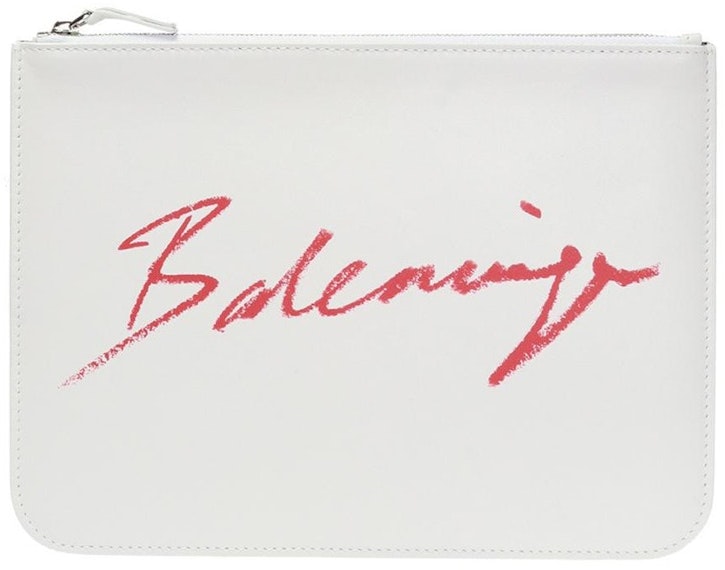 balenciaga-logo-clutch-white