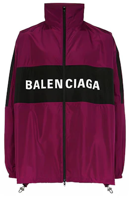 Balenciaga Jaket Track Pria Logo Colorblock Warna Merah Tua - Fit Santai 534317TYD365061 Buy Balenciaga Jaket Track Pria Logo Colorblock Warna Merah Tua - Fit Santai 534317TYD365061