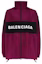 Order Balenciaga Jaket Track Pria Logo Colorblock Warna Merah Tua - Fit Santai 534317TYD365061