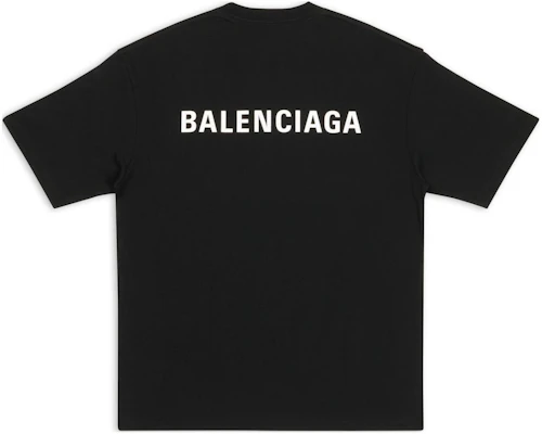 Balenciaga 標誌常規版型黑色T恤 612966TMVF41070 Lookbook Balenciaga 標誌常規版型黑色T恤 612966TMVF41070
