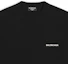 Sizing Balenciaga 標誌常規版型黑色T恤 612966TMVF41070