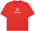 Buy Balenciaga Kaos Santai Logo Merah Oversized Lengan Pendek FW22. 612966TMVL46971