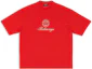 Order Balenciaga Kaos Santai Logo Merah Oversized Lengan Pendek FW22. 612966TMVL46971