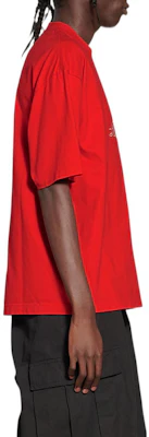 Balenciaga Kaos Santai Logo Merah Oversized Lengan Pendek FW22. 612966TMVL46971 Purchase Balenciaga Kaos Santai Logo Merah Oversized Lengan Pendek FW22. 612966TMVL46971