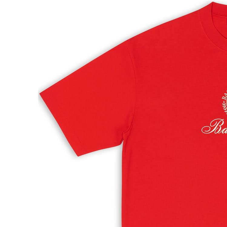 Details for Balenciaga Kaos Santai Logo Merah Oversized Lengan Pendek FW22. 612966TMVL46971
