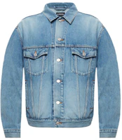 Balenciaga Logo Denim Jacket Blue 557351TDW144065 Balenciaga Logo Denim Jacket Blue 557351TDW144065