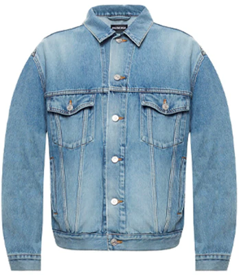 Balenciaga Logo Denim Jacket Blue 557351TDW144065 Buy Balenciaga Logo Denim Jacket Blue 557351TDW144065