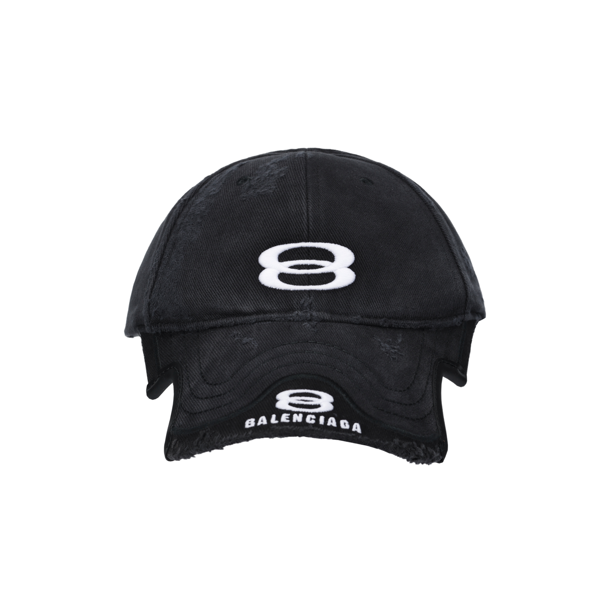 Balenciaga Logo Design Cotton Black Cap Unisex Couple Style. 808790410B21078