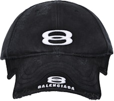 Balenciaga Logo Design Cotton Black Cap Unisex Couple Style. 808790410B21078 Balenciaga Logo Design Cotton Black Cap Unisex Couple Style. 808790410B21078