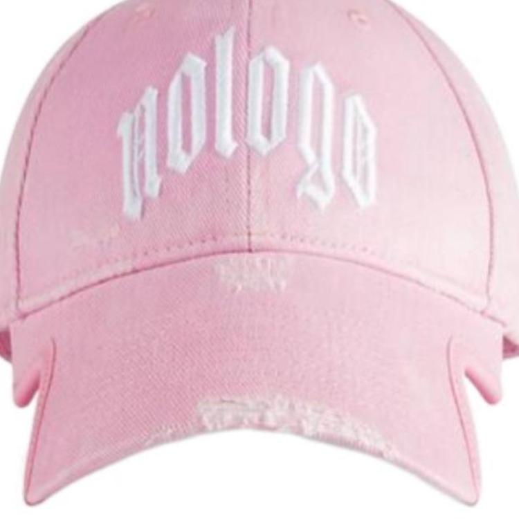Lookbook Topi Besbol Lelaki Balenciaga Logo Design Kapas Pink. 788321410B2