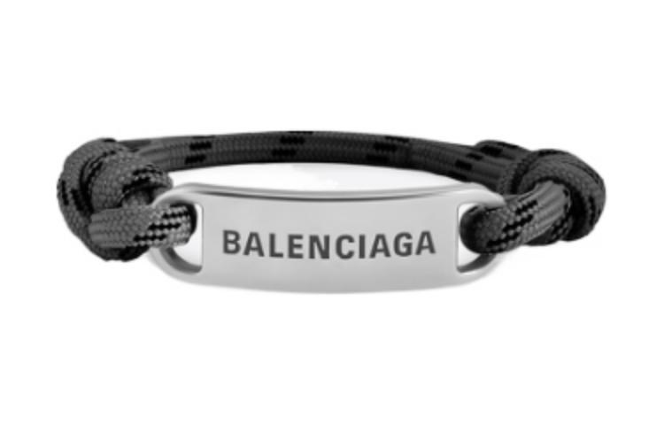 Balenciaga Logo Embossed Brass Bracelet Unisex Couple Design. 656418TZX4S1075