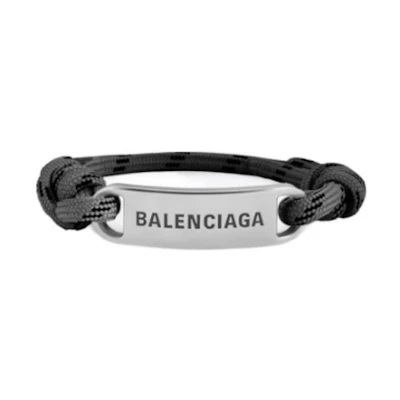 Balenciaga Logo Embossed Brass Bracelet Unisex Couple Design. 656418TZX4S1075