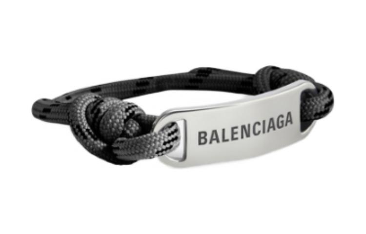 Balenciaga Logo Embossed Brass Bracelet Unisex Couple Design. 656418TZX4S1075 圖 3
