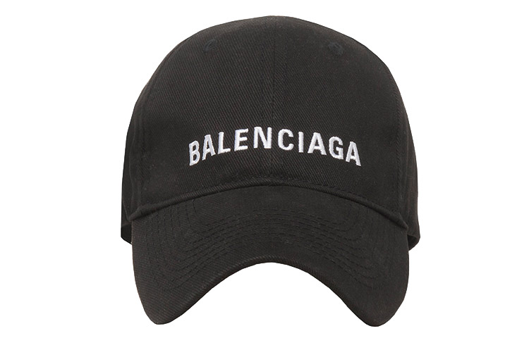 Balenciaga Logo Embroidered Black Cotton Baseball Cap Unisex 529192310B21077 圖 2