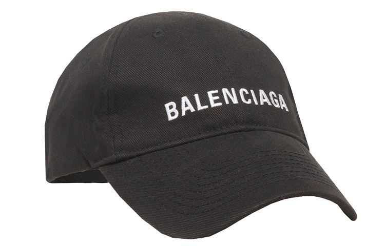 Balenciaga Logo Embroidered Black Cotton Baseball Cap Unisex 529192310B21077 圖 3