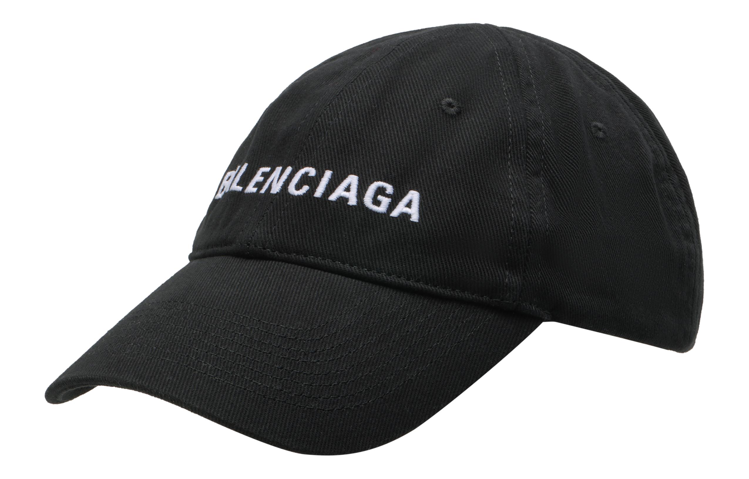 Balenciaga Logo Embroidered Black Cotton Baseball Cap Unisex 529192310B21077 圖 5
