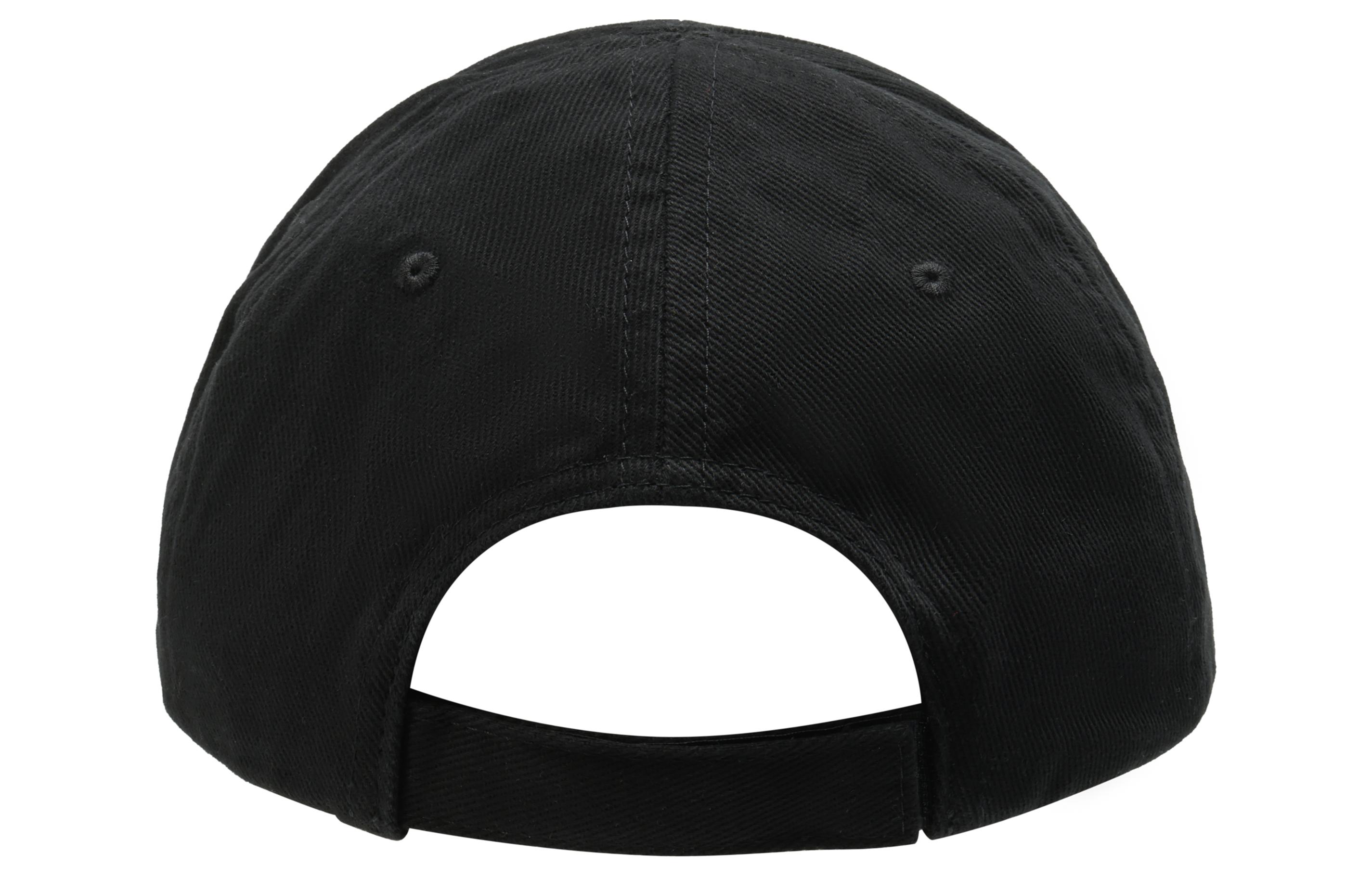 Balenciaga Logo Embroidered Black Cotton Baseball Cap Unisex 529192310B21077 圖 7