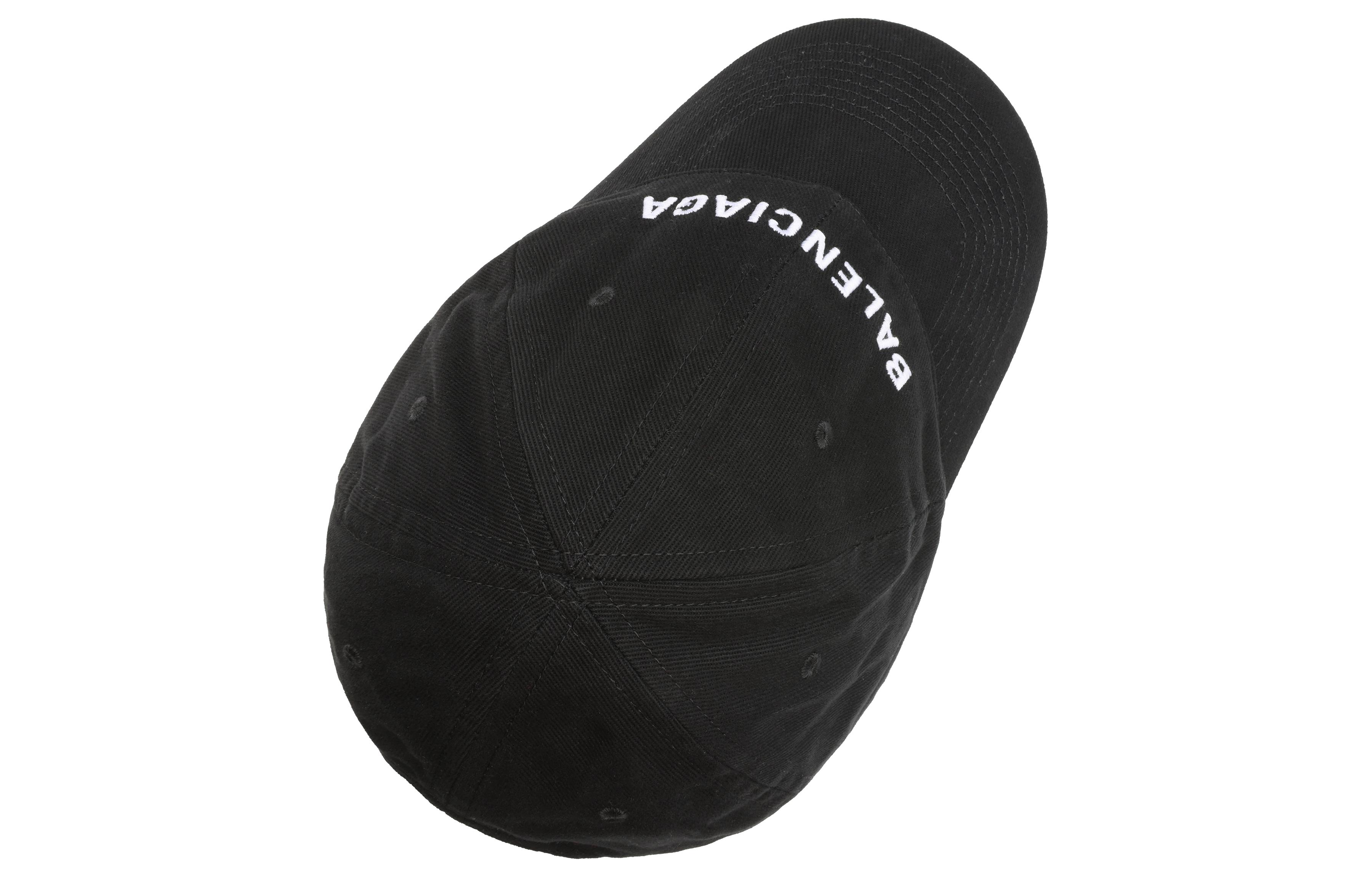 Balenciaga Logo Embroidered Black Cotton Baseball Cap Unisex 529192310B21077 圖 8
