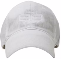 Balenciaga Logo Embroidered Cotton Baseball Cap Grey White. 704105415B39100 Balenciaga Logo Embroidered Cotton Baseball Cap Grey White. 704105415B39100