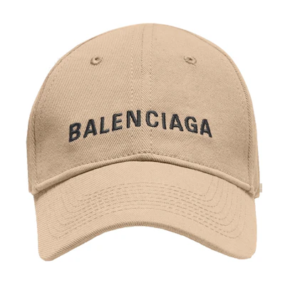 Balenciaga Logo Embroidered Cotton Baseball Cap Unisex Fashion 590758-410B2-9760