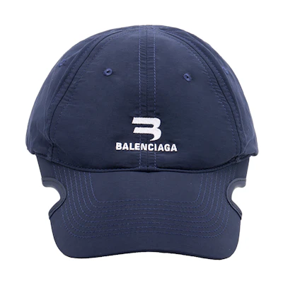 Balenciaga Logo Embroidered Cotton Baseball Cap Unisex 704102459B11177