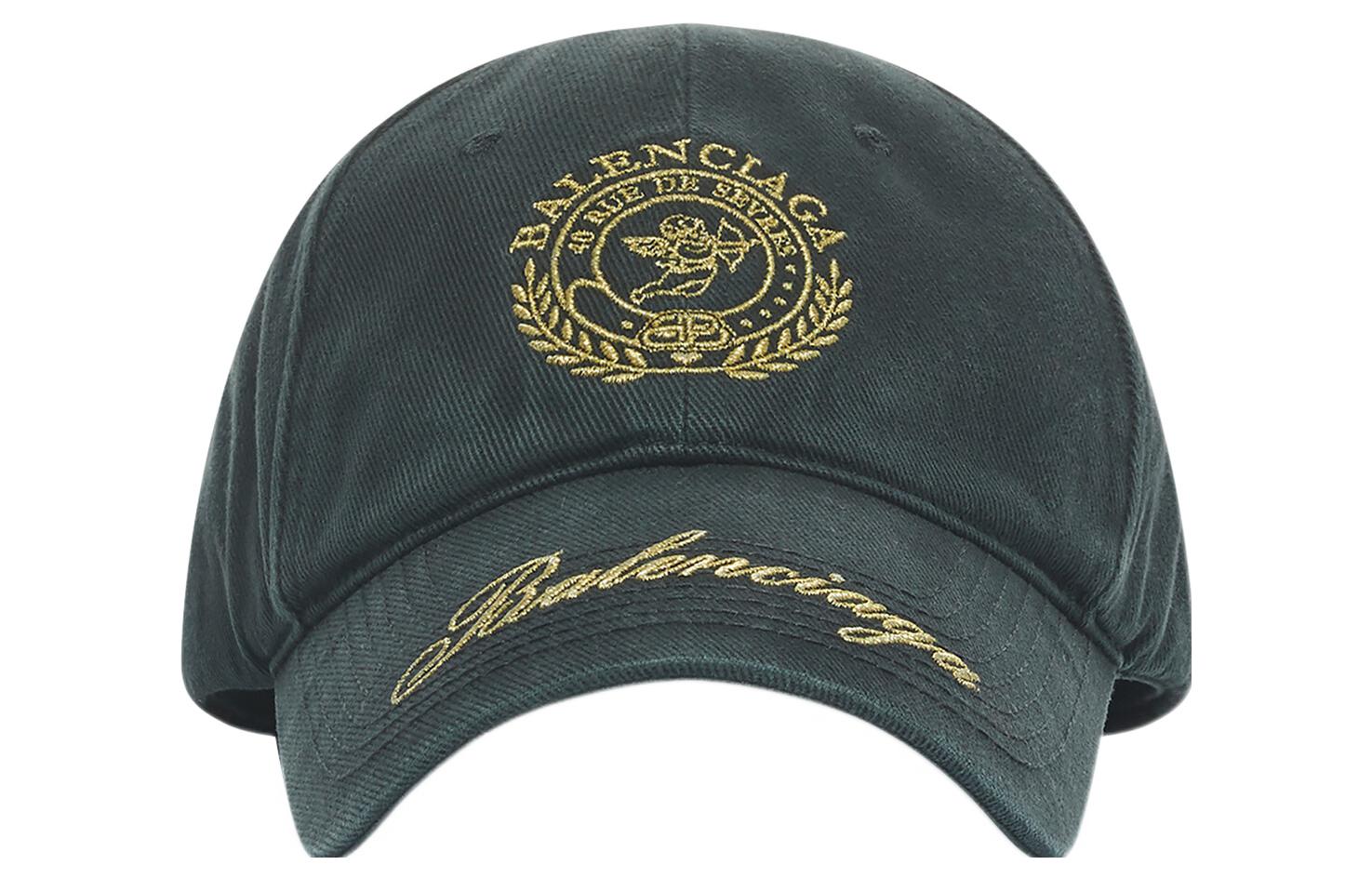 Balenciaga Logo Embroidered Cotton Twill Baseball Cap Unisex. 703931410B21080
