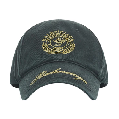 Balenciaga Logo Embroidered Cotton Twill Baseball Cap Unisex. 703931410B21080