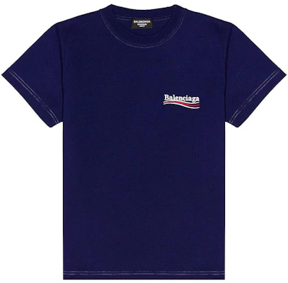 Balenciaga Logo Embroidered Crewneck SS22 Unisex Regular Fit T-Shirt Blue 620967TKVJ11195 Buy Balenciaga Logo Embroidered Crewneck SS22 Unisex Regular Fit T-Shirt Blue 620967TKVJ11195