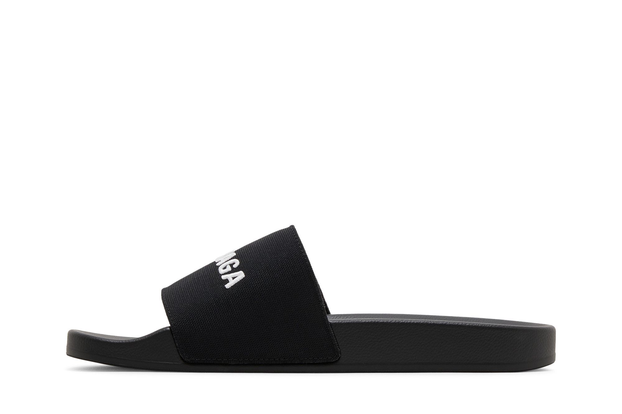 Lookbook Balenciaga Sandal Kolam Bordir Logo 'Hitam Putih' 695557-W1S9C-1090
