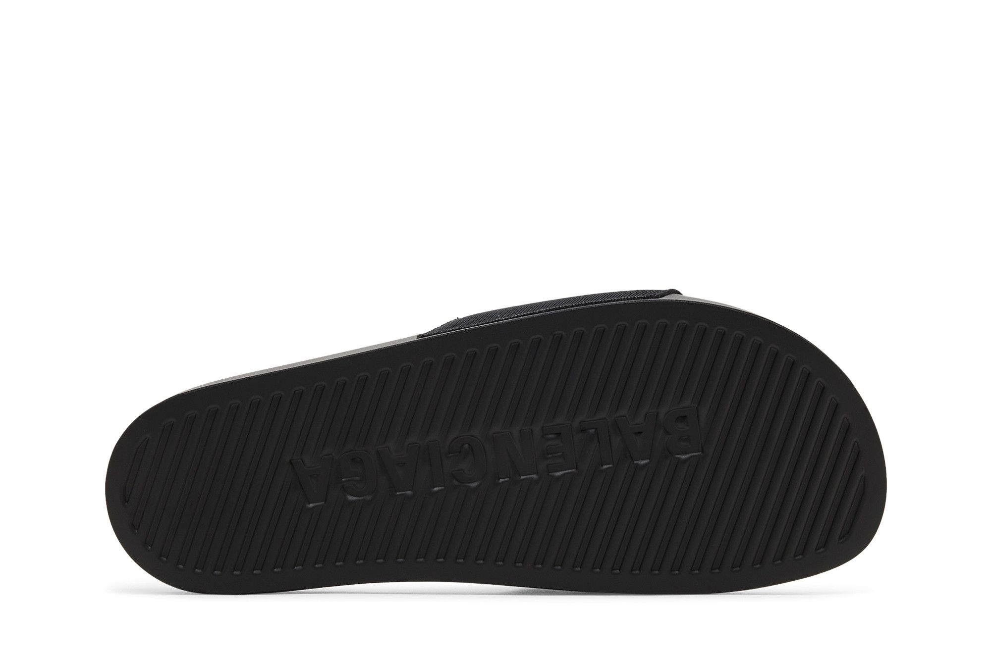 Shop Balenciaga Sandal Kolam Bordir Logo 'Hitam Putih' 695557-W1S9C-1090