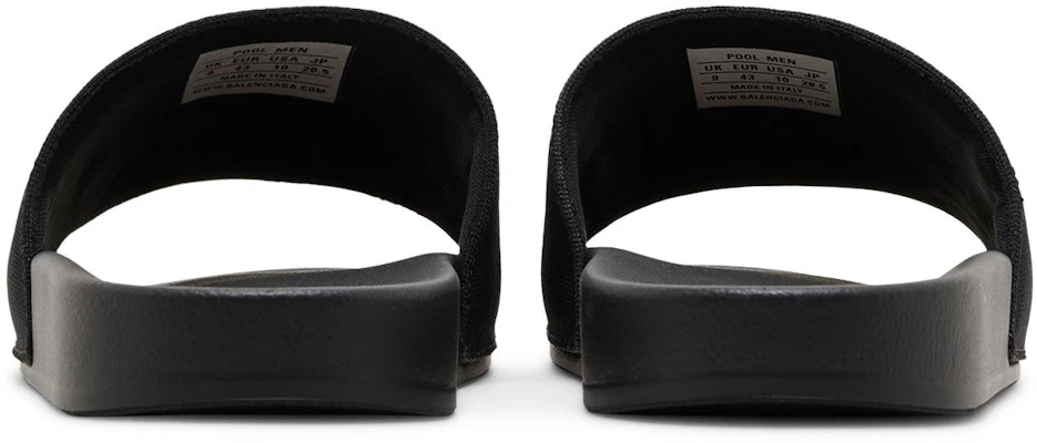 Balenciaga Sandal Kolam Bordir Logo 'Hitam Putih' 695557-W1S9C-1090 Details for Balenciaga Sandal Kolam Bordir Logo 'Hitam Putih' 695557-W1S9C-1090