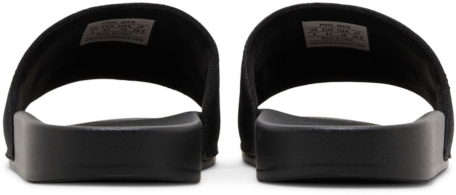 Balenciaga Sandal Kolam Bordir Logo 'Hitam Putih' 695557-W1S9C-1090 Details for Balenciaga Sandal Kolam Bordir Logo 'Hitam Putih' 695557-W1S9C-1090