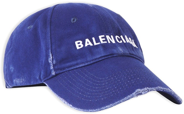 Balenciaga Logo Embroidered Washed Blue Cap Unisex. 5907584A9B9-4077 Order Balenciaga Logo Embroidered Washed Blue Cap Unisex. 5907584A9B9-4077