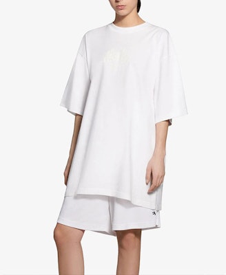 Balenciaga Logo Here Boxy T-Shirt 'White/White' Order Balenciaga Logo Here Boxy T-Shirt 'White/White'