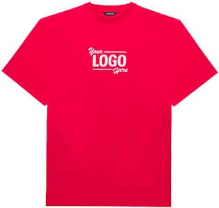 발렌시아가 로고 플랫그라운드 티셔츠 (라즈베리/화이트) 651795 TKV81 6295 Buy 발렌시아가 로고 플랫그라운드 티셔츠 (라즈베리/화이트) 651795 TKV81 6295