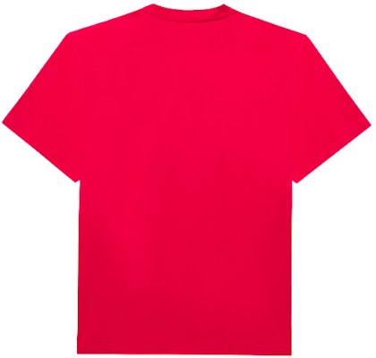 Balenciaga Logo Here Flatground T-Shirt 'Raspberry/White' Order Balenciaga Logo Here Flatground T-Shirt 'Raspberry/White'