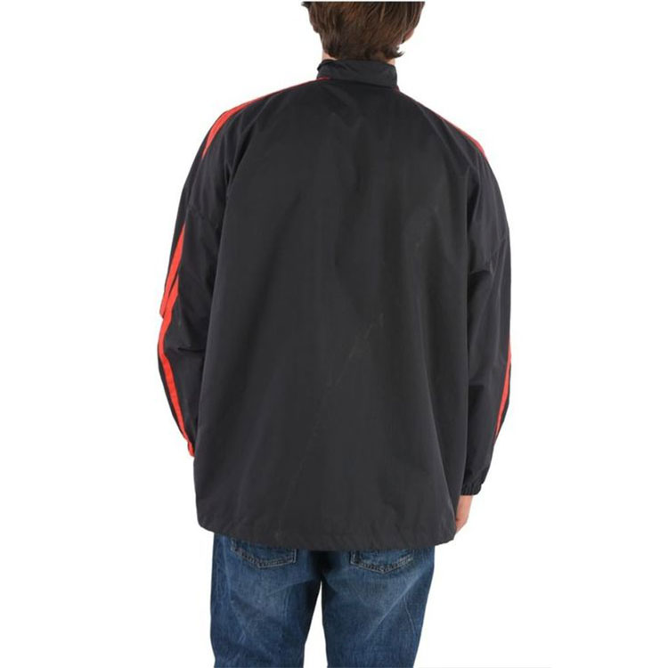 Balenciaga Logo High Collar Zip-Up Jacket Regular Fit Black 602278TG0114100 圖 3