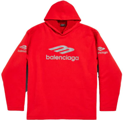 Balenciaga Logo Hoodie Red Unisex Regular Fit 773685TPVQ66400 Buy Balenciaga Logo Hoodie Red Unisex Regular Fit 773685TPVQ66400