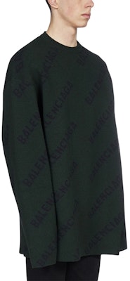 バレンシアガ ロゴ ウール インターシャ セーター グリーン 657400T15673050 Purchase バレンシアガ ロゴ ウール インターシャ セーター グリーン 657400T15673050